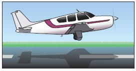Landing with nosewheel retracted